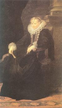 安東尼 凡 戴尅 Portrait of a Genovese Lady